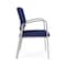 Lesro Newport Wide Guest Chair Metal Frame, Silver, OH Cobalt Upholstery NP1201 - alternate 3